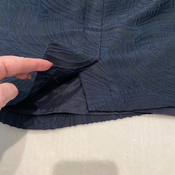 Escada Colorblock Pattern Midi Length Dress, Blue/White 16571 - Picture 9 of 13